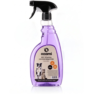 Ozami Pet Stain & Odour Lavendel Fjerner Lugt og Pletter 750ml