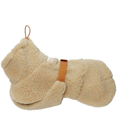 Paikka Sherpa Hunde Trøje Luksus Vamset Jakke Taupe