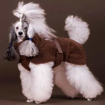 Paikka Sherpa Hunde Trøje Luksus Vamset Jakke Choko
