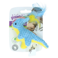 Pawise Meow Meow Kattelegetøj Dinosaur Blå & Gul