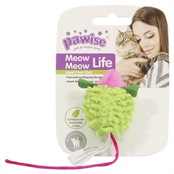 Pawise Meow Meow Kattelegetøj Mus Grøn & Pink