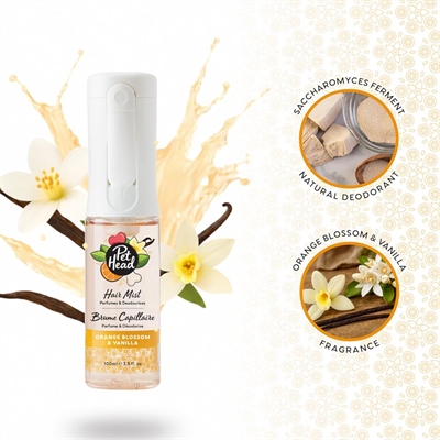 Pet Head Hair Mist Hunde Parfume & Deodorant Orange Blossom & Vanilla 100ml