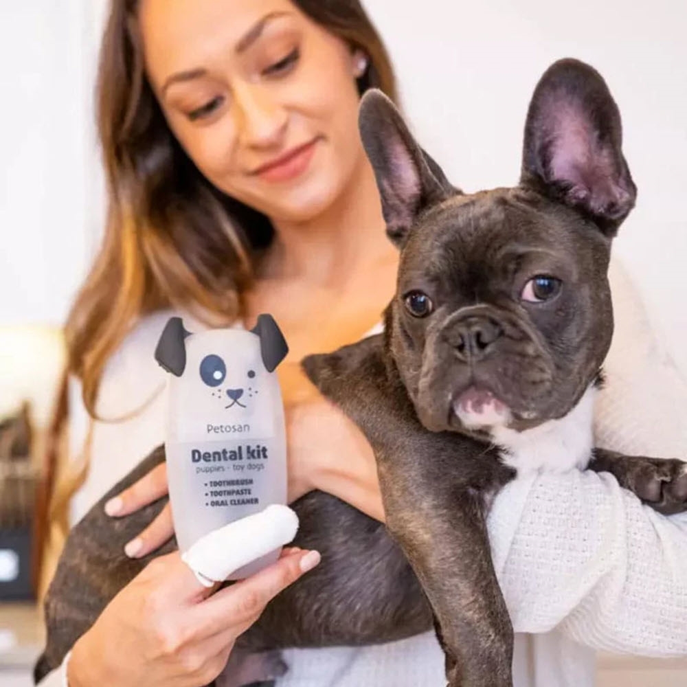 Petosan Ultimate Dental Kit PUPPY Tandbørste Sæt Til Hvalpen