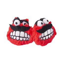 Rogz Plush Fluffy Grinz Red Mini 2 Pack Til Katte 