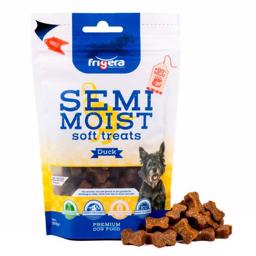 Frigera Semi Moist Bløde Kornfrie Hunde Godbidder med And 165g