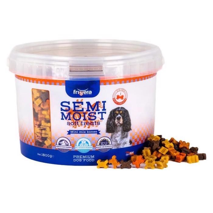 Frigera Semi Moist Bløde Hunde Godbidder Mini Mix Bones STORKØB 1,8 Kg