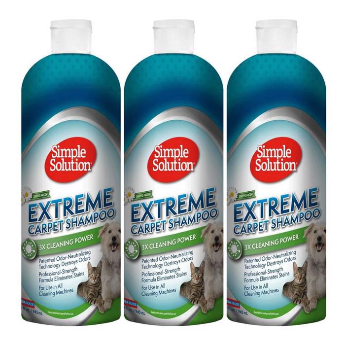 Simple Solution Extreme Tæppe Shampoo MegaPack 3 stk