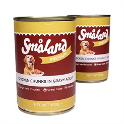 Småland Premium Vådfoder Chunks In Gravy Adult CHICKEN