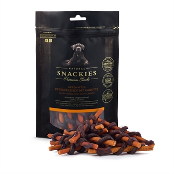 Snackies Premium Naturals Snack Stænger Hestekød & Gulerod 170g
