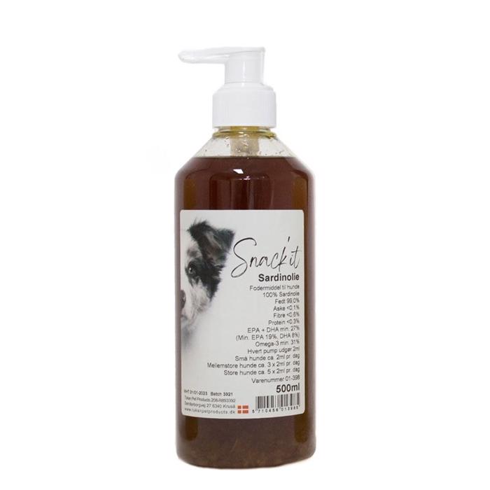 Oil\'it Sardinolie Fodertilskud Til Hund Fra EU 500ml