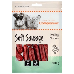 Companion Soft Sausage Lækre Pølser med Kylling 100g