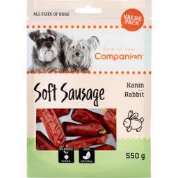 Companion Soft Sausage Lækre Pølser med Kanin 550g
