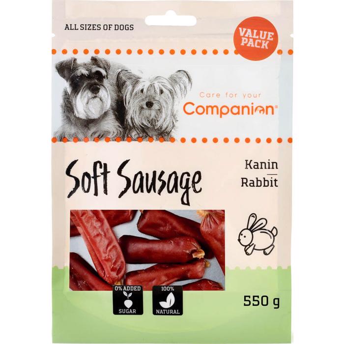 Companion Soft Sausage Lækre Pølser med Kanin 550g