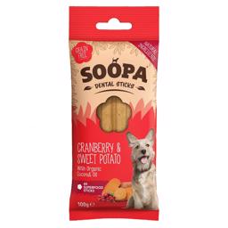 Soopa Vegansk Hunde Snack Cranberry & Sweet Potato Dental Sticks