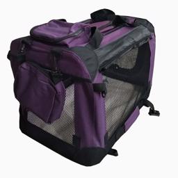 Topmast Stof Hundebur Sammenklappeligt Design Astrid Smuk Lilla 102cm