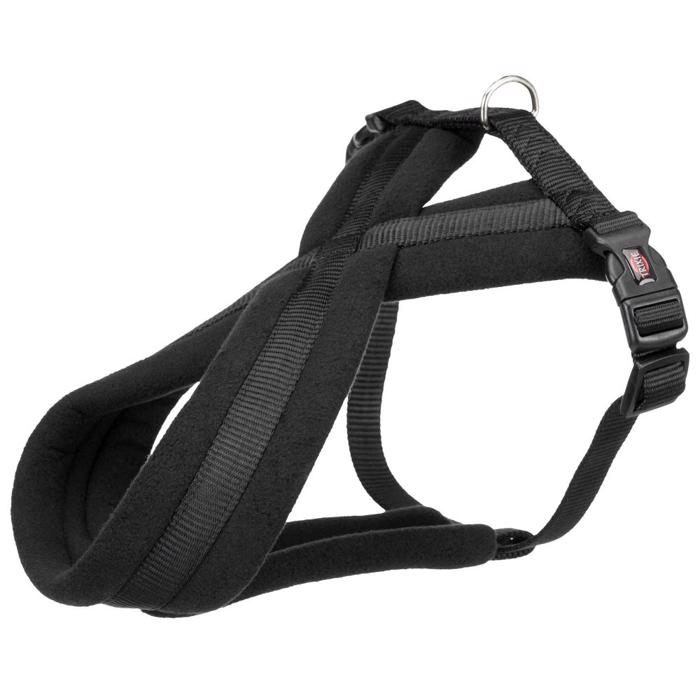 Trixie Premium Hunde Sele Med Fleece i Sort