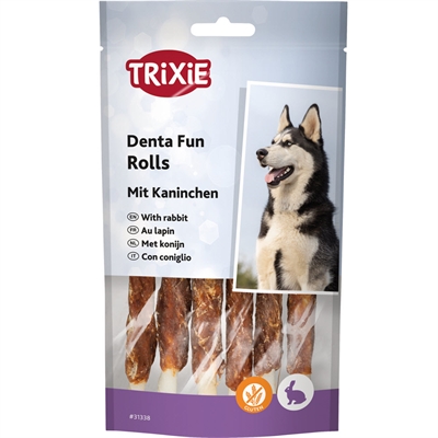 Trixie DentaFun Chewing Rolls Tyggestænger med Kanin 6 Stk.
