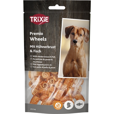 Trixie Fish Chicken Wheels Godbidder Til Hunden Hjul med Fisk & Kylling