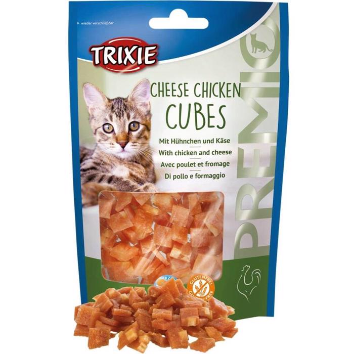 Trixie Premio Cheese Chicken Cubes Katte Godbidder 50g