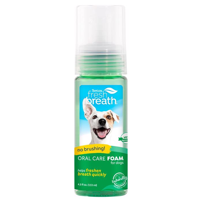 TropiClean Oral Care Foam God Tandhygiejne Til Dit Kæledyr 133ml