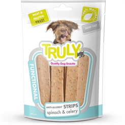 Truly Anti Allergy Strips Spinach & Celery Hundesnack 100g