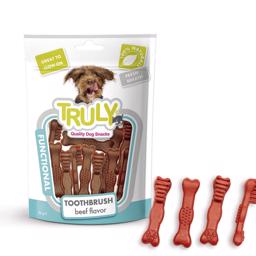 Truly Dog Dental Tandbørste med Smag af Bøf