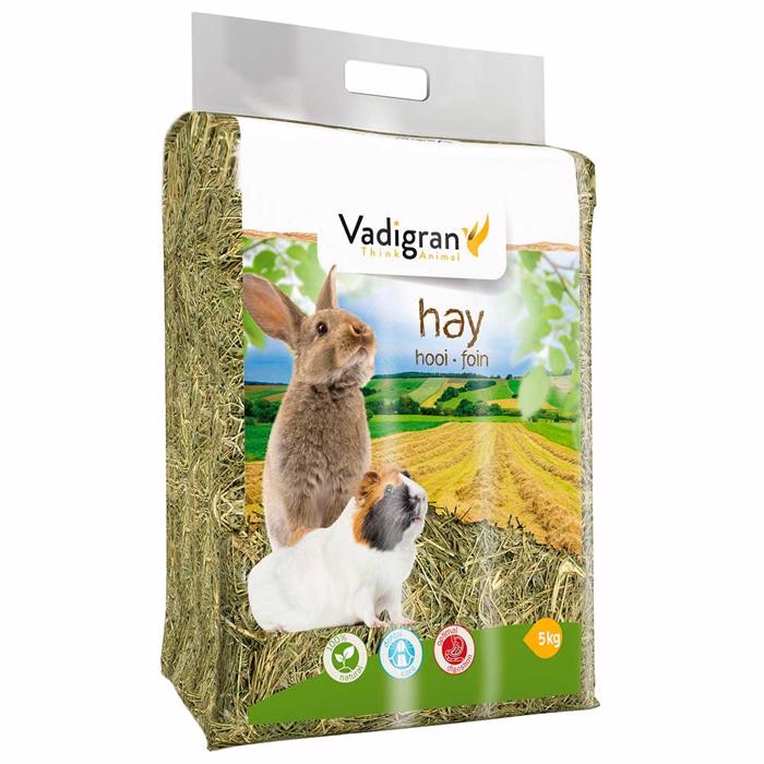 Vadigran Fibre og Bjergeng Hø Til Kaniner og Marsvin 5kg