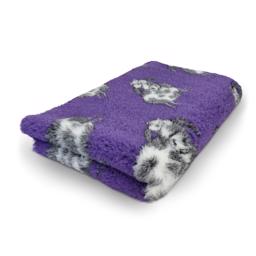 Vet Bed Extra Soft Design Farm Animals RosieCow Purple 100 x 150 cm