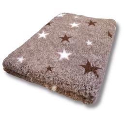 Vet Bed Extra Soft Starry Night Brown 100 x 150 cm