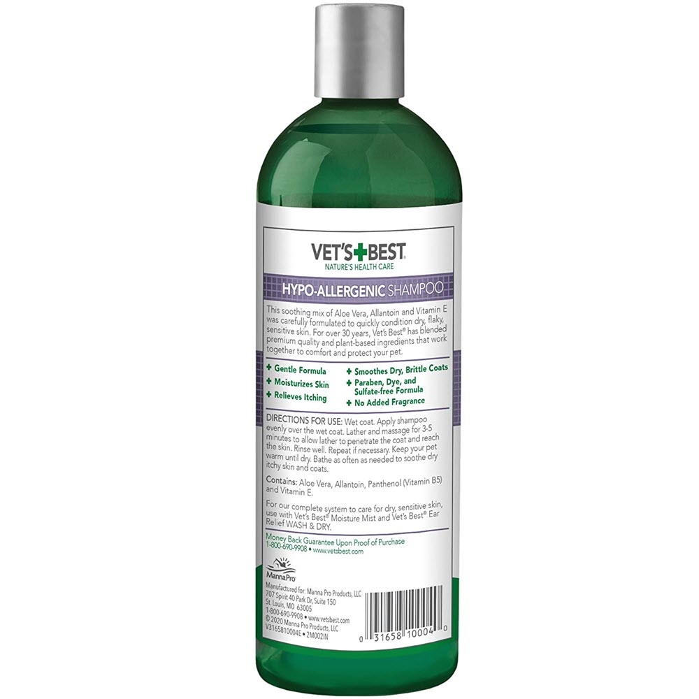 Vets Best Hypo Allergenic Shampoo Skånsom Shampoo