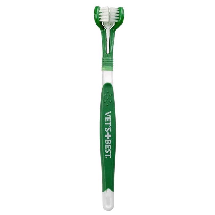 Vets Best Triple Headed Toothbrush Hundens Tandbørste Med 3 Hoveder