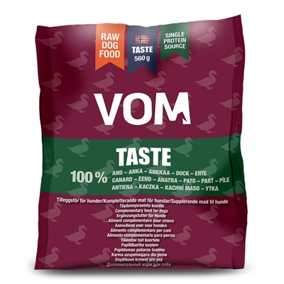 VOM Taste Råfoder Løsfrosne Kødboller And 1 Pose á 560g