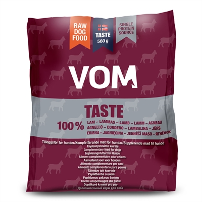 VOM Taste Råfoder Løsfrosne Kødboller med Lam 1 pose á 560g