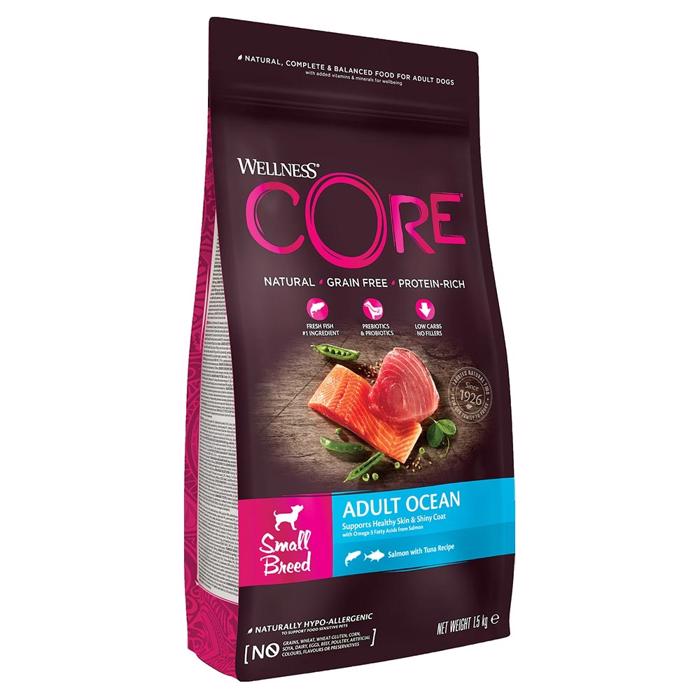 Wellness Core Adult Original Tørfoder til Små Racer Ocean Laks & Tun