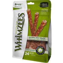 Whimzees Veggie Sausage Sticks GMO og Glutenfri SMALL 28stk