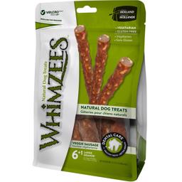 Whimzees Veggie Sausage Sticks GMO og Glutenfri LARGE 7 stk
