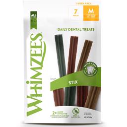 Whimzees Dental Stix Tyggeben 1Week Pack MEDIUM 7stk