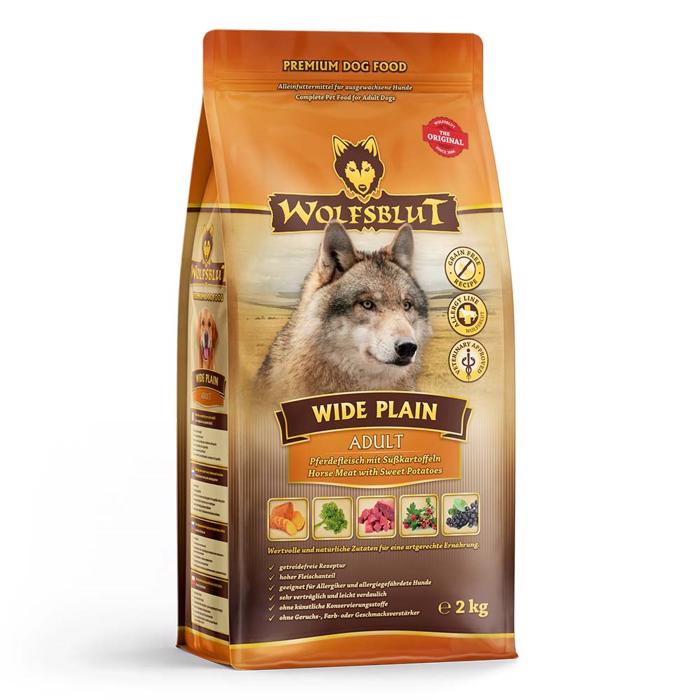 Wolfsblut Hundefoder Til Den Voksne Hund Wide Plain Adult med Hest 2 Kg.