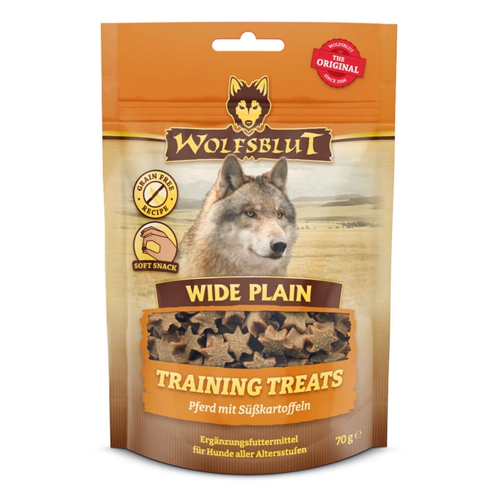 Wolfsblut Wide Plain Training Treats Godbidder med Hest 70g