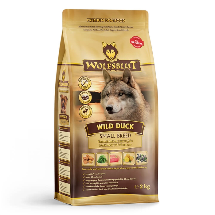 Wolfsblut Wild Duck Adult Hundefolder Med And Small Breed 2 kg